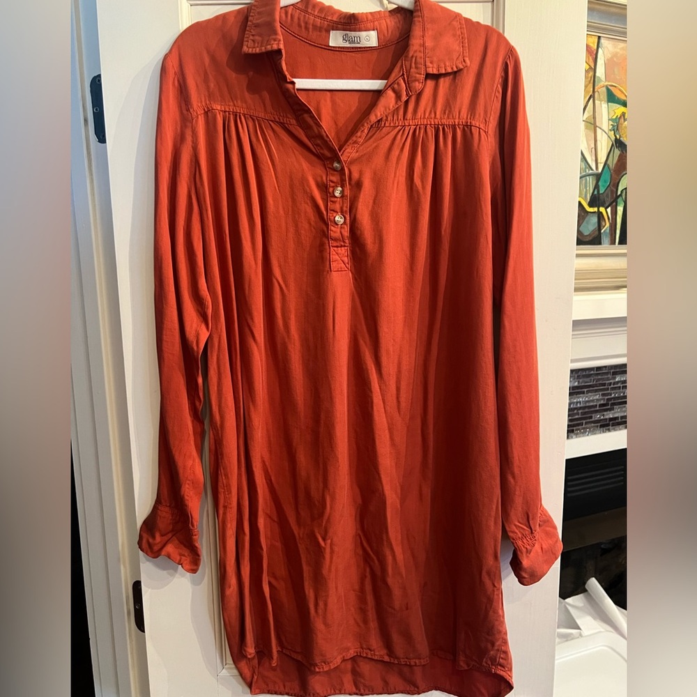 GAME DAY BURNT ORANGE 🤘🏼 Dress - Tencel